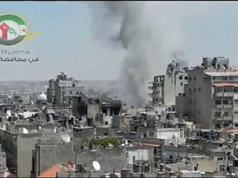 Syria فري برس حمص القصف على حي الحميدية 10 6 2012