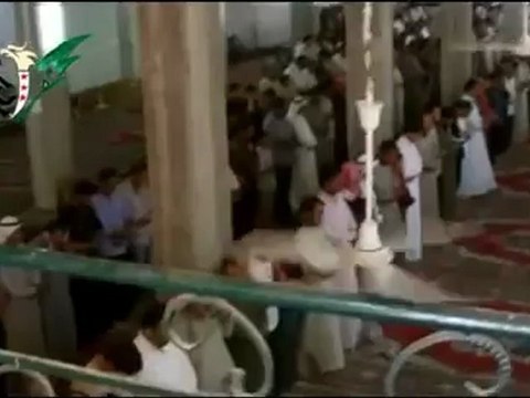 Syria فري برس حماة المحتلة كفرزيتا صلاة الغائب على شهداء المحرقة الشهيدالشيخ عبدالستار الفرج والشهيدعبدالرزاق عبدالكريم اللبن 10 6 2012