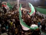 Syria فري برس  ريف دمشق مظاهرة مسائية رغم القصف دوما 9 6 2012 ج3 Damascus