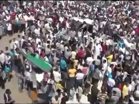 Syria فري برس ادلب تشييع 9 من شهداء مجزرة معرة النعمان الثانية 10 6 2012 Idlib