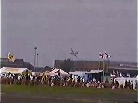 C130 low flypast para drop USAF Mildenhall Air Fete airshow