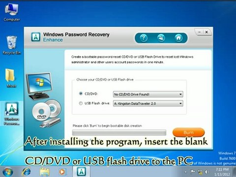 How to Recover Lost Windows 8/7/Vista/XP/2000/NT Password with a Bootable USB Flash Driver