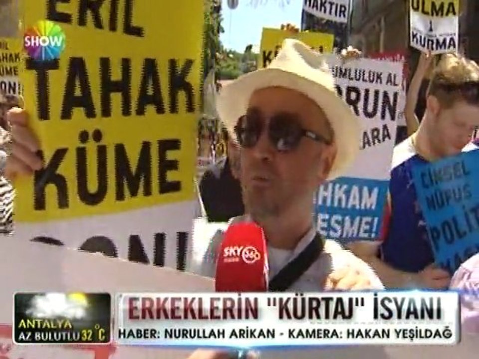 Erkeklerden kürtaj eylemi - 10 haziran 2012