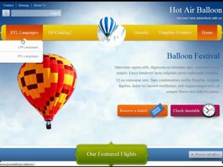 Joomla 2.5 / 1.7 template: JM-Balloon