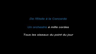 Karaoké - Joe Dassin - Aux Champs-Elysees