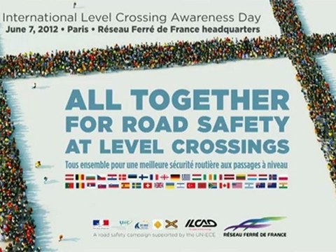 Laura Flessel lors de la Journée mondiale de sécurité routière aux passages à niveau