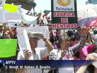 Protesto reúne 90 mil no México