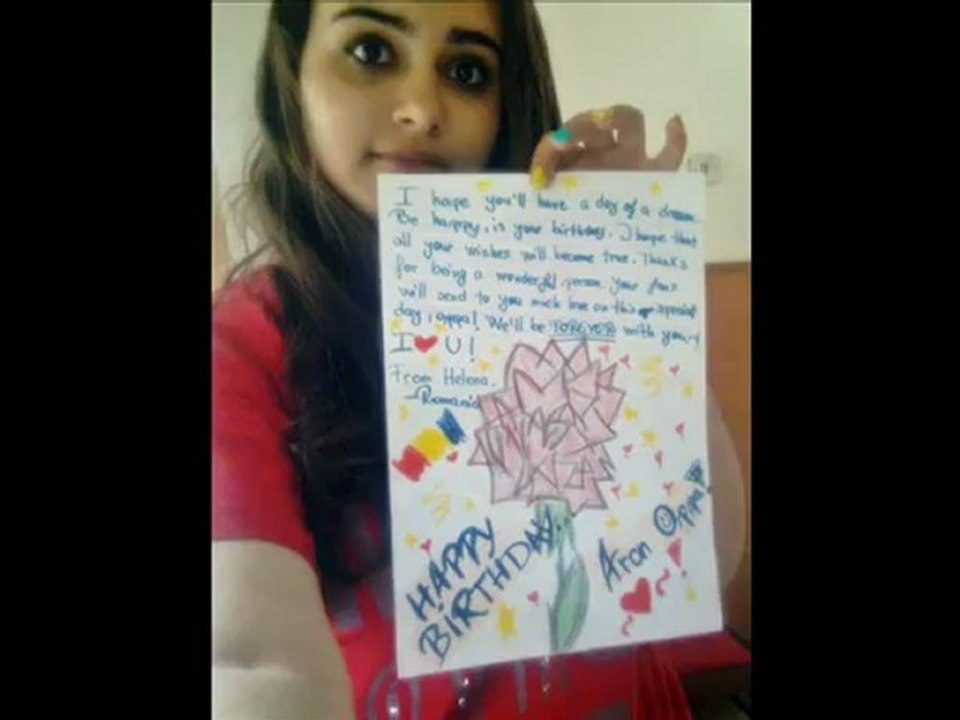 [NU'EST] ARON's BIRTHDAY.May.21th.2012.FROM ROMANIAN FANS.LA MULTI ANI !