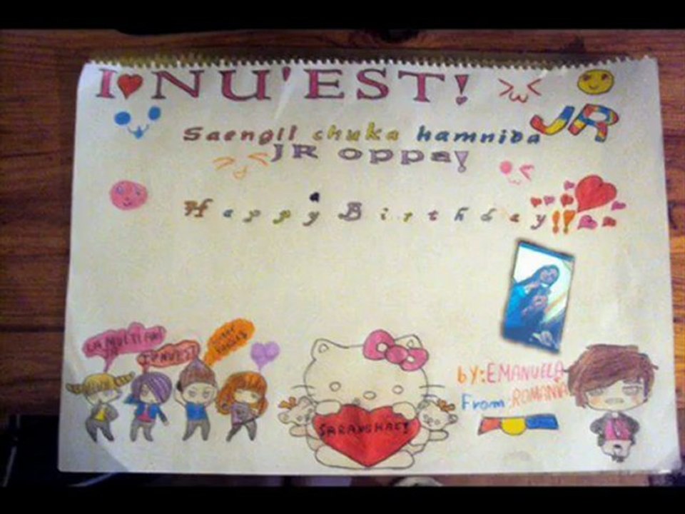 NU'EST - JR - HAPPY BIRTHDAY - JUNE.8th.2012 [ From ROMANIA ]