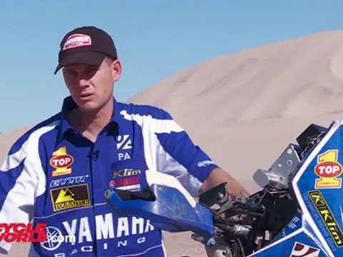 Riding Jonah Street's Dakar Yamaha WR450F Racebike