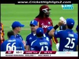 Chris Gayle Five Sixes against England 2nd ODI Video Highlights 19th June 2012
