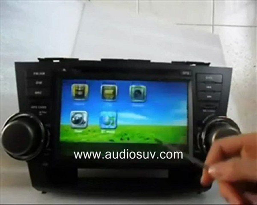 Toyota Highlander DVD Player  Toyota Highlander DVD Navigation www.audiosuv.com