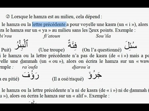 Apprendre à lire l'arabe - Séance 7 et 8