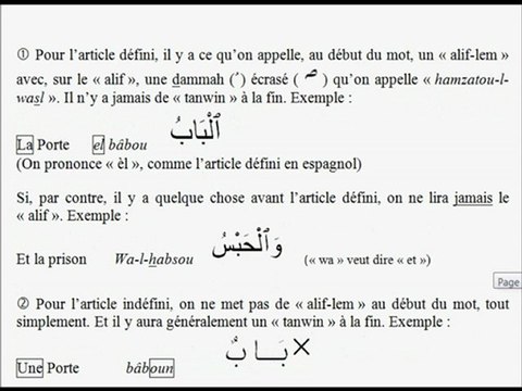 Apprendre à lire l'arabe - Séance 4,5, et 6