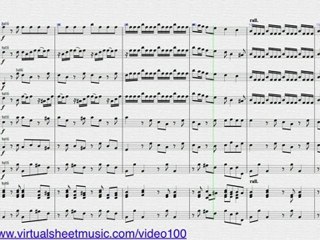 Antonio Vivaldi's Concerto in B minor "Op. 3 No. 10 - RV 580"  sheet music - Video Score