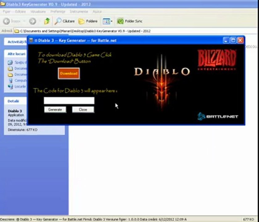 [Mediafire] Diablo3 KeyGenerator V0.9 - Updated June- 2012 [Mediafire]