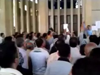 Syria فري برس حلب قصر العدل محامو حلب الأحرار يتظاهرون في ساحة الجنايات 11 06 2012 ج2 Aleppo