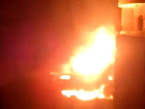 Syria فري برس حلب لواء احرار الشمال احتراق الدباية 10 6 2012 Aleppo