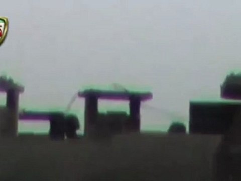 Syria فري برس ريف دمشق قطنا تمركز القناصة في محيط ساحة الجلاء 10 6 2012 Damascus