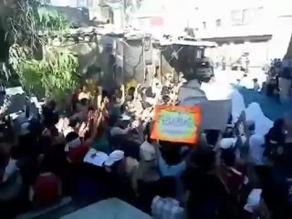 Syria فري برس  دمشق عراضة ميدانية في وسط ساحات الميدان 11  6 2012م Damascus