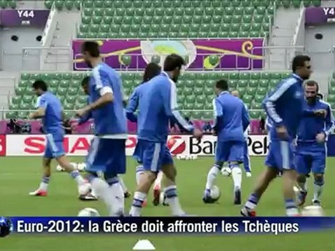 Euro: les Grecs se préparent à affronter les Tchèques