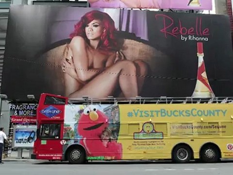 Nude Billboard of Rihanna Dominates Times Square