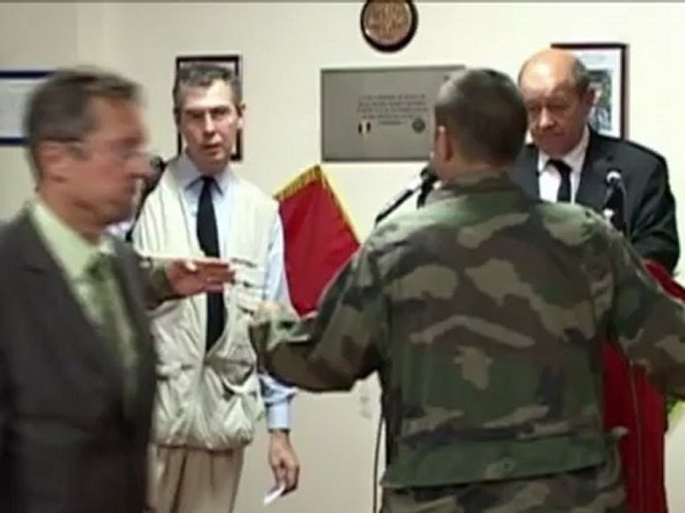 Jean-Yves Le Drian, ministre de la Défense, à Kaboul