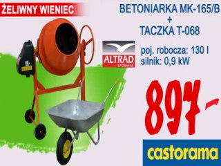 Telebim Kraków Worldled Spot Reklamowy Castorama - Betoniarka -  al. 29 Listopada