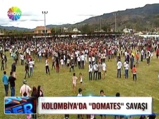 Kolombiya'da domates savaşı - 11 haziran 2012