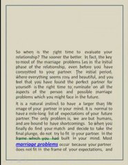 Effective Solutions for Marriage Problems 💍