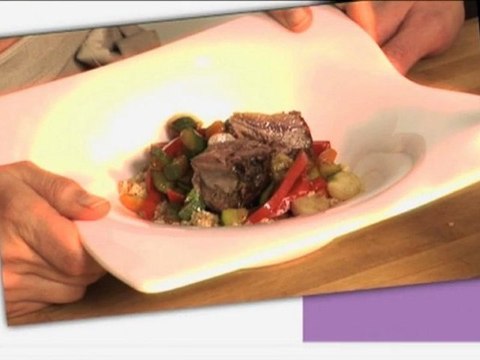Repas divin 6 : Couscous en salade et souris d'agneau confite