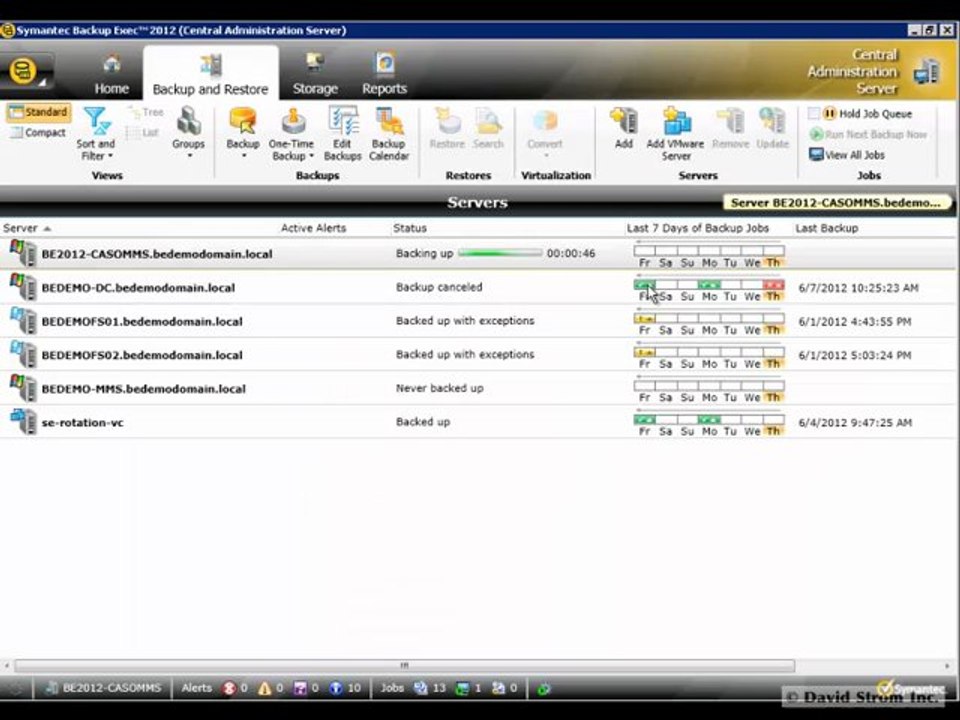 How small businesses can use Symantec Backup Exec 2012 to recover lost files and systems