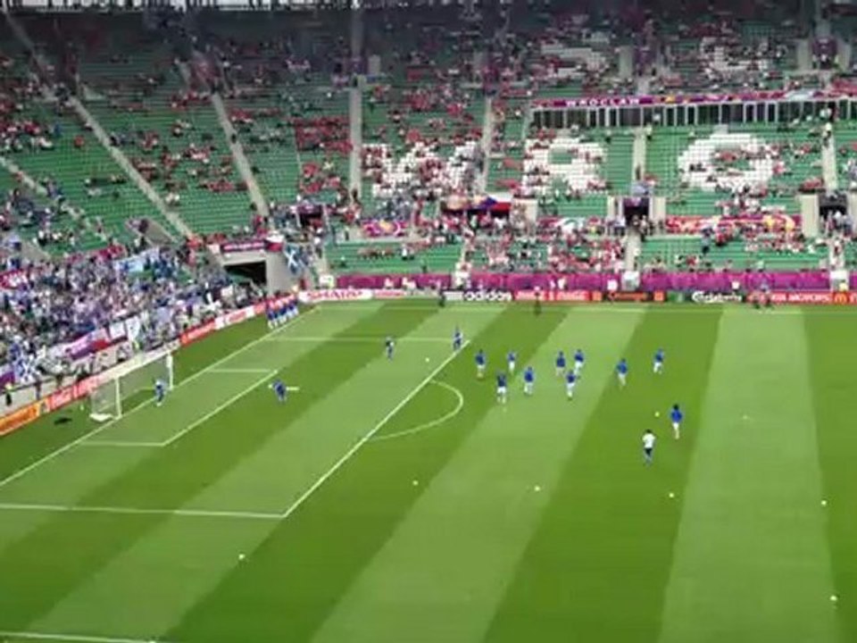 Έλληνες, ζέσταμα πριν από το ματς με την Τσεχία