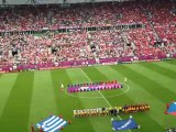 Εθνικός ύμνος Ελλάδας στον αγώνα με την Τσεχία