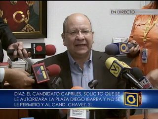 Vicente Díaz: Los candidatos tienen que competir entre iguales