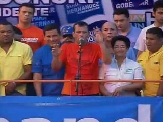 Скачать видео: Caracas, El Observador, miércoles 12 de junio de 2012, Mitin del candidato presidencial Henrique Capriles Radonski en Monagas