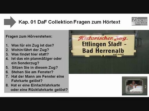 Kurs A1 Bahnhofsfest Bad Herrenalb Fragen zum Hörtext