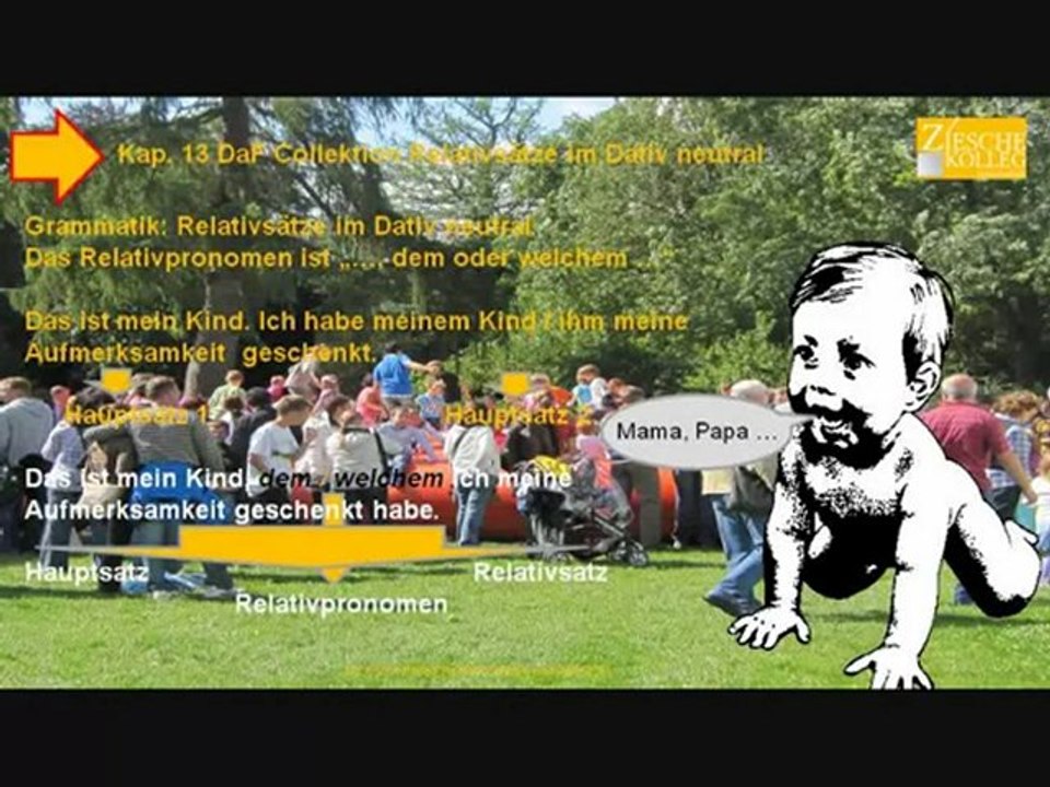 Kap. 13  DaF Collektion Relativsätze Dativ neutral ohne Ton