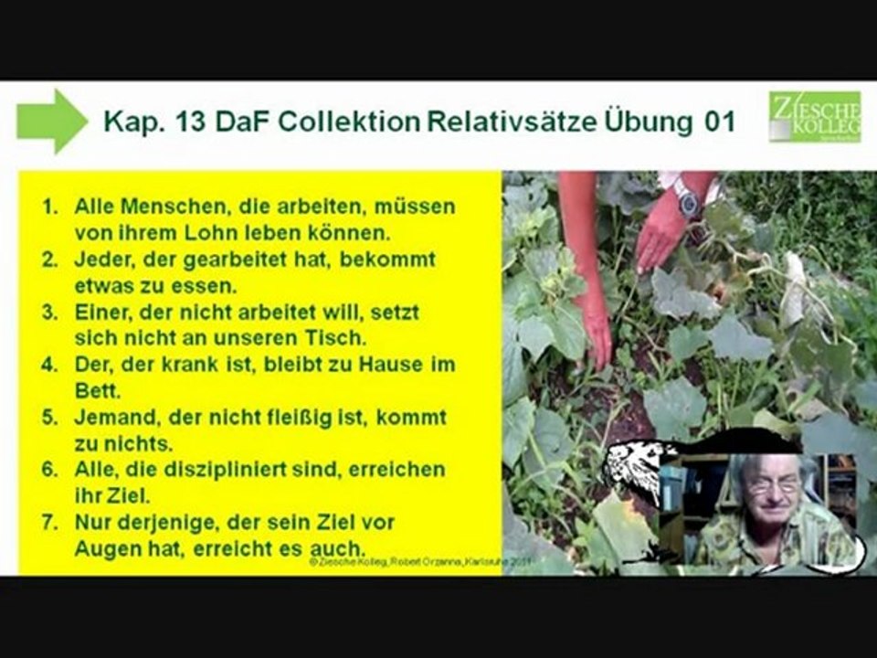 A2 Kap. 13 DaF Collektion Relativsätze mit 'Wer'  Übung 01 Lösung