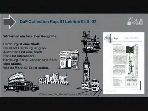 DaF Collection Kap.01 Lektion 03 S.02 Ein bisschen Geografie Städte
