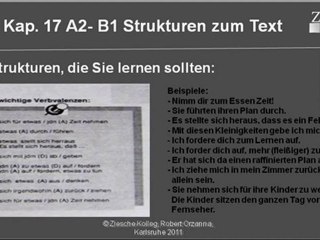 A2-B1 Strukturen zum Text Kinder müssen toben