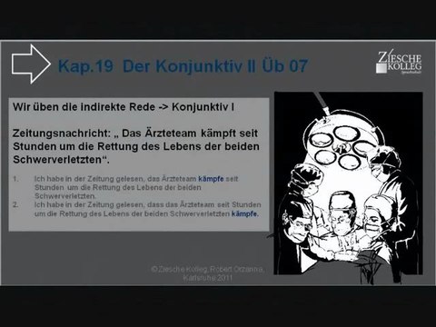 Kap. 19 Kurs A2-DSH Konjunktiv I indirekte Rede Üb-Beispiel 07