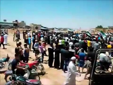 Syria فري برس حماه المحتلة مظاهرة رائعة لاحرار جبل شحشبو والتوبة 13 6 2012 Hama