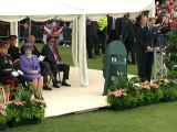 Prince William congratulates the Queen