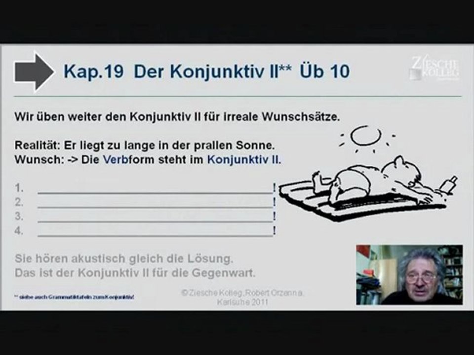 Kap. 19 Kurs A2-B1 Konjunktiv II irreale Wunschsätze Üb 10