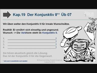 Kap. 19 A2-B1 Konjunktiv II irreale Wunschsätze Üb 07
