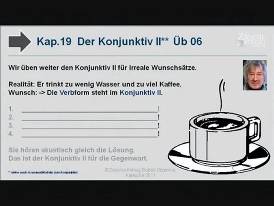 Kap. 19 Kurs A2-B1 Konjunktiv II irreale Wunschsätze Üb 06