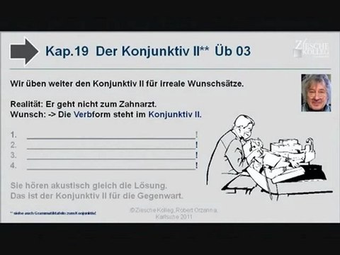 Kap. 19 Kurs A2-B1 Konjunktiv II irreale Wunschsätze Üb 03