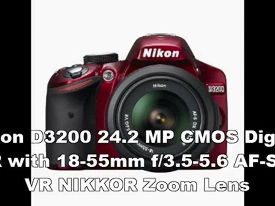 FOR SALE Nikon D3200 24.2 MP CMOS Digital SLR with 18-55mm f/3.5-5.6 AF-S DX VR NIKKOR Zoom Lens