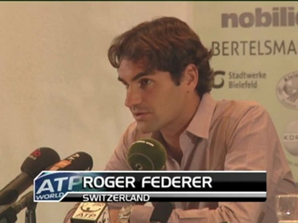 Roger Federer stolz auf seine Quote bei den Gerry-Weber-Open